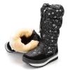 imageDADAWEN Womens Winter Waterproof Fur Lined Frosty Snow BootsBlack