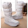 imageDADAWEN Womens Winter Waterproof Fur Lined Frosty Snow BootsWhite