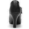 imageDADAWEN Womens Round Toe Platform MidHeel Mary Jane Shoes Office Work Bridal Wedding Party Dress Pump ShoesBlack