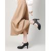 imageDADAWEN Womens Round Toe Platform MidHeel Mary Jane Shoes Office Work Bridal Wedding Party Dress Pump ShoesBlack