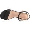 imageDADAWEN Womens Open Toe Ankle Strap Glitter Low Block Chunky Heels Sandals Dress Pumps ShoesBlack