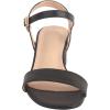 imageDADAWEN Womens Open Toe Ankle Strap Glitter Low Block Chunky Heels Sandals Dress Pumps ShoesBlack