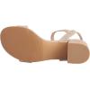 imageDADAWEN Womens Open Toe Ankle Strap Glitter Low Block Chunky Heels Sandals Dress Pumps ShoesGold