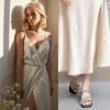 imageDADAWEN Womens Rhinestone Heeled Sandals Square Toe Strappy Chunky Block Heels for Women Comfortable Wedding Party Dress Pumps ShoesBlack