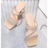 imageDADAWEN Womens Rhinestone Heeled Sandals Square Toe Strappy Chunky Block Heels for Women Comfortable Wedding Party Dress Pumps ShoesNude 02