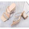 imageDADAWEN Womens Rhinestone Heeled Sandals Square Toe Strappy Chunky Block Heels for Women Comfortable Wedding Party Dress Pumps ShoesNude 02