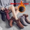 imageDADAWEN Womens Snow Boots Fur Lined Warm Ankle Booties Side Ziper Outdoor Comfortable Winter Shoes for Women Black US Size 8