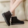 imageDADAWEN Womens Suede Waterproof Lace Up Winter High Top Snow BootsBlack