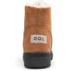imageDADAWEN Womens Suede Waterproof Lace Up Winter High Top Snow BootsKhaik