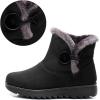 imageDADAWEN Womens Winter Warm Fur Lined Snow Boots Side Zipper Ankle Boots Outdoor Booties Comfortable Boots for WomenBlack 02