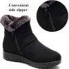 imageDADAWEN Womens Winter Warm Fur Lined Snow Boots Side Zipper Ankle Boots Outdoor Booties Comfortable Boots for WomenBlack 03