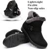 imageDADAWEN Womens Winter Warm Fur Lined Snow Boots Side Zipper Ankle Boots Outdoor Booties Comfortable Boots for WomenBlack 03