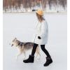 imageDADAWEN Womens Winter Warm Fur Lined Snow Boots Side Zipper Ankle Boots Outdoor Booties Comfortable Boots for WomenBlack