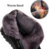 imageDADAWEN Womens Winter Warm Fur Lined Snow Boots Side Zipper Ankle Boots Outdoor Booties Comfortable Boots for WomenBlack