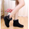 imageDADAWEN Womens Winter Warm Fur Lined Snow Boots Side Zipper Ankle Boots Outdoor Booties Comfortable Boots for WomenBlack
