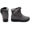 imageDADAWEN Womens Winter Warm Fur Lined Snow Boots Side Zipper Ankle Boots Outdoor Booties Comfortable Boots for WomenGrey