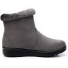 imageDADAWEN Womens Winter Warm Fur Lined Snow Boots Side Zipper Ankle Boots Outdoor Booties Comfortable Boots for WomenGrey