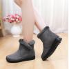 imageDADAWEN Womens Winter Warm Fur Lined Snow Boots Side Zipper Ankle Boots Outdoor Booties Comfortable Boots for WomenGrey