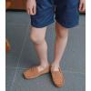 imageDADAWEN Toddler Little Kid Boys Girls Soft Suede Leather Slip On Loafer Flats Dress Shoes Casual Boat Shoes Wedding Church School Oxford Shoes LoafersBrown