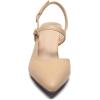 imageDADAWEN Womens Strappy Open Toe Rhinestone Low Block Chunky Heels Sandals Ankle Buckle Heeled Sandals Wedding Party Dress Pumps Shoes02nude