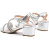 imageDADAWEN Womens Strappy Open Toe Rhinestone Low Block Chunky Heels Sandals Ankle Buckle Heeled Sandals Wedding Party Dress Pumps ShoesSilverRhinestone