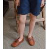 imageDADAWEN Toddler Little Kid Boys Girls Soft Leather Loafer Casual Moccasin Flats Dress Shoes Penny Slip On Boat Shoes School Wedding Church LoafersBrown