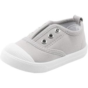 imageDADAWEN Boys Girls Candy Color Canvas SlipOn Lightweight Sneakers Cute Casual Running ShoesGrey