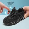 imageDADAWEN ToddlerLittle Kid Boys Girls Lightweight Breathable Sneakers Strap Athletic Tennis Shoes for Running WalkingBlack 02