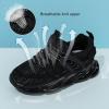 imageDADAWEN ToddlerLittle Kid Boys Girls Lightweight Breathable Sneakers Strap Athletic Tennis Shoes for Running WalkingBlack 02