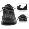imageDADAWEN ToddlerLittle Kid Boys Girls Lightweight Breathable Sneakers Strap Athletic Tennis Shoes for Running WalkingBlack