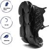 imageDADAWEN ToddlerLittle Kid Boys Girls Lightweight Breathable Sneakers Strap Athletic Tennis Shoes for Running WalkingBlack