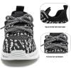 imageDADAWEN ToddlerLittle Kid Boys Girls Lightweight Breathable Sneakers Strap Athletic Tennis Shoes for Running WalkingBlack and White