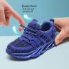 imageDADAWEN ToddlerLittle Kid Boys Girls Lightweight Breathable Sneakers Strap Athletic Tennis Shoes for Running WalkingBlue 02