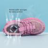 imageDADAWEN ToddlerLittle Kid Boys Girls Lightweight Breathable Sneakers Strap Athletic Tennis Shoes for Running WalkingHot Pink 02