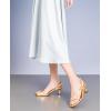 imageDADAWEN Womens Dressy Strappy Low Kitten Heel Square Open Toe Sandals Buckle Strap Summer Dress Shoes Pumps for Party Wedding Dance EveningGold