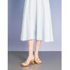 imageDADAWEN Womens Dressy Strappy Low Kitten Heel Square Open Toe Sandals Buckle Strap Summer Dress Shoes Pumps for Party Wedding Dance EveningGold