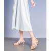 imageDADAWEN Womens Dressy Strappy Low Kitten Heel Square Open Toe Sandals Buckle Strap Summer Dress Shoes Pumps for Party Wedding Dance EveningNude