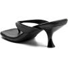 imageDADAWEN Womens Kitten Heels Thong Sandals Square Open Toe Flip Flop Heels Slip On Fashion Summer Dressy Party Wedding Pumps Heeled SandalsBlack