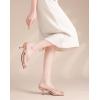 imageDADAWEN Womens Kitten Heels Thong Sandals Square Open Toe Flip Flop Heels Slip On Fashion Summer Dressy Party Wedding Pumps Heeled SandalsNude