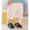 imageDADAWEN Baby Boys Girls Closed Toe Summer Sandals Lightweight NonSlip Soft Sole Leather Athletic Sandals Outdoor Toddler First Walking ShoesBlack