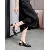 imageDADAWEN Womens Slingback Kitten Heels Closed Pointed Toe Low Heels Wedding Party Dress Pumps ShoesBlack