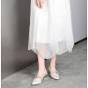 imageDADAWEN Womens Slingback Kitten Heels Closed Pointed Toe Low Heels Wedding Party Dress Pumps ShoesSilver