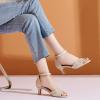 imageDADAWEN Womens Dressy Rhinestone Low Kitten Heel Ankle Strap Open Toe Sandals Dress Shoes Pump Sandals for Wedding Party EveningNude