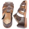 imageDADAWEN Toddler Little Kid Boys Girls Summer Lightweight Soft Rubber Sole ClosedToe NonSlip Outdoor Athletic SandalsBrown
