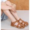 imageDADAWEN Toddler Little Kid Boys Girls Summer Lightweight Soft Rubber Sole ClosedToe NonSlip Outdoor Athletic SandalsYellow