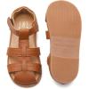 imageDADAWEN Toddler Little Kid Boys Girls Summer Lightweight Soft Rubber Sole ClosedToe NonSlip Outdoor Athletic SandalsYellow