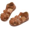 imageDADAWEN Toddler Little Kid Boys Girls Summer Lightweight Soft Rubber Sole ClosedToe NonSlip Outdoor Athletic SandalsYellow