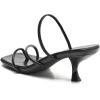imageDADAWEN Womens kitten Heels Thong Sandals Strappy Open Square Toe Flip Flop Heels Sexy Fashion Comfort Summer Dressy Party Heeled SandalsBlack