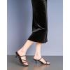 imageDADAWEN Womens kitten Heels Thong Sandals Strappy Open Square Toe Flip Flop Heels Sexy Fashion Comfort Summer Dressy Party Heeled SandalsBlack