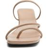 imageDADAWEN Womens kitten Heels Thong Sandals Strappy Open Square Toe Flip Flop Heels Sexy Fashion Comfort Summer Dressy Party Heeled SandalsNude